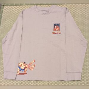 BAIT x Street Fighter Choose Your Fighter E Honda Long Sleeve T-shirt Size Small